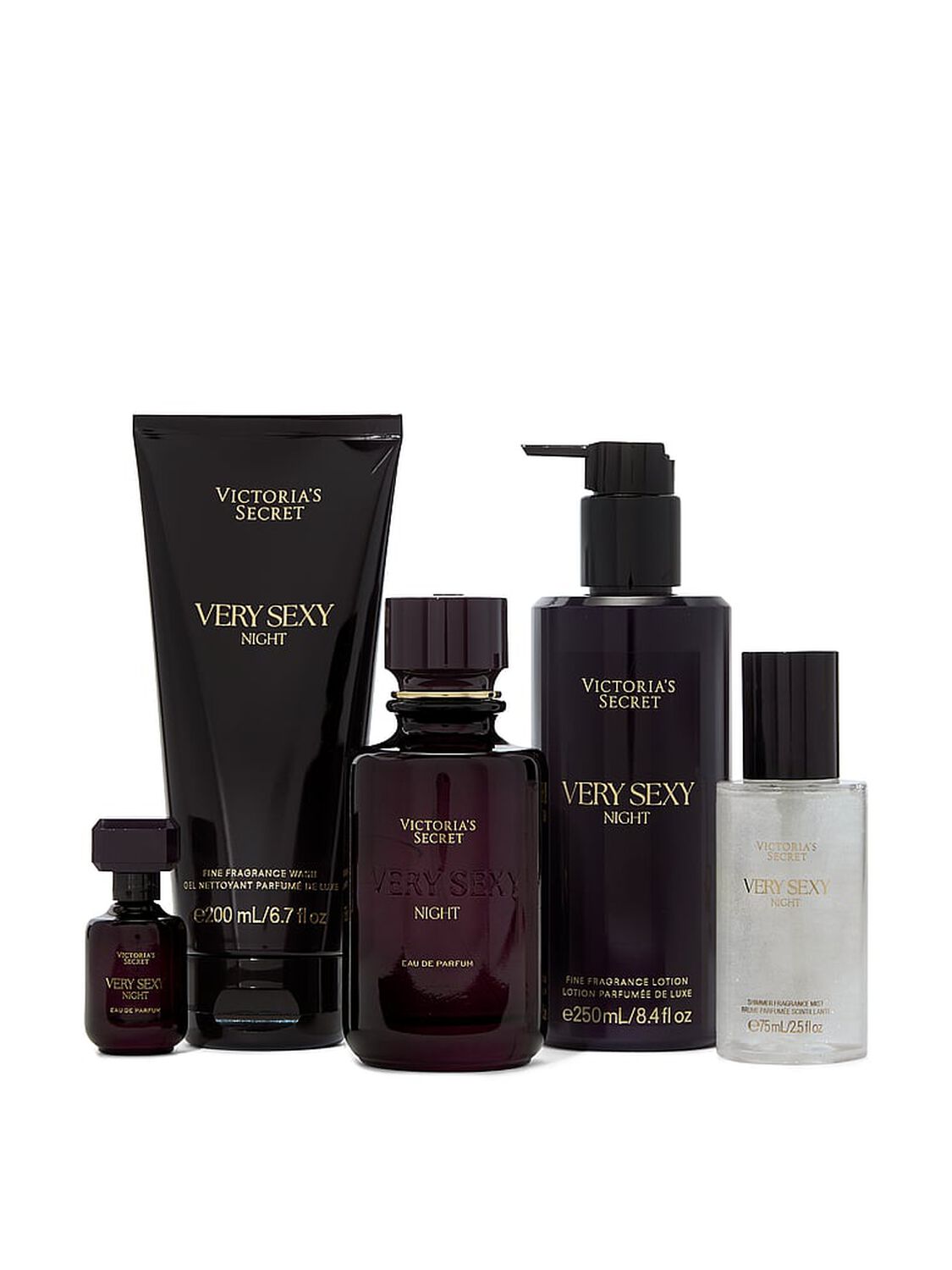 beauty Fine Fragrance Very Sexy Night 5-Piece Gift Set 1 of 2 
