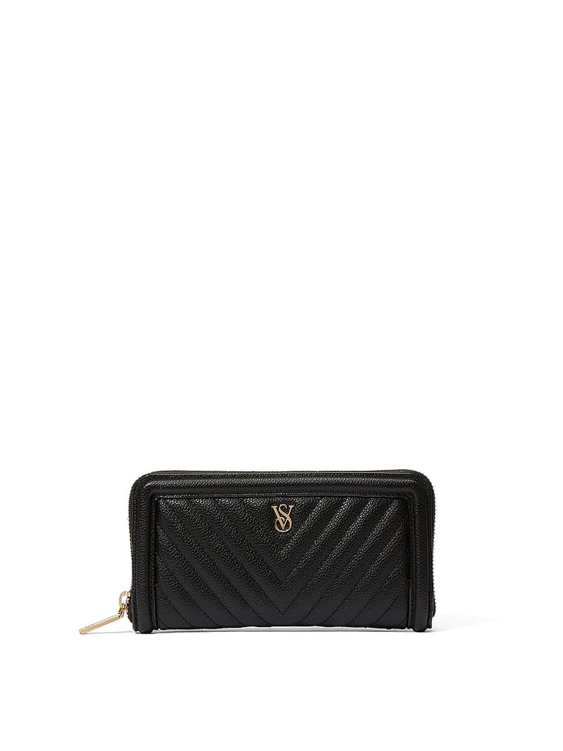 vs Victoria's Secret Large Wallet with Zip Black 1 of 2 