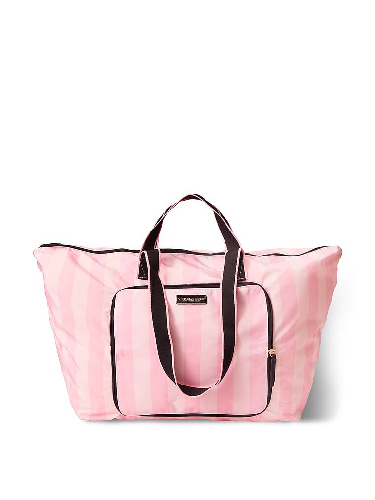 The VS Getaway Packable Weekender Heritage Stripe One Size Victoria s Secret Australia