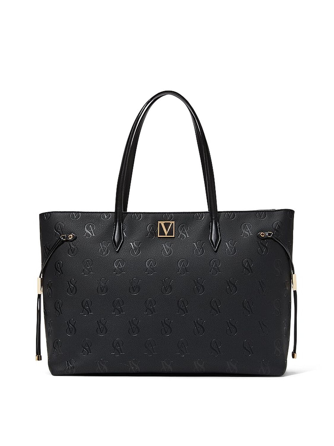 vs Victoria's Secret The Victoria Carryall Tote Embossed Monogram 1 of 3 