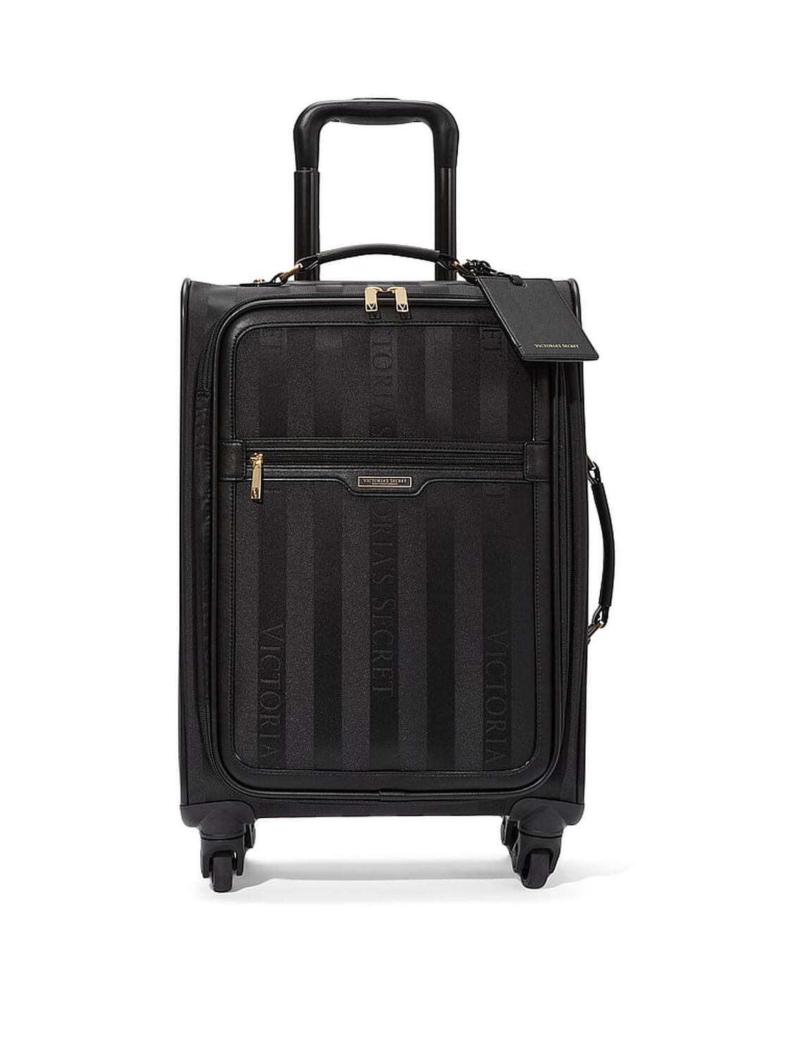 vs Victoria's Secret Carry-On Luggage Logo Jacquard Stripe 1 of 3 
