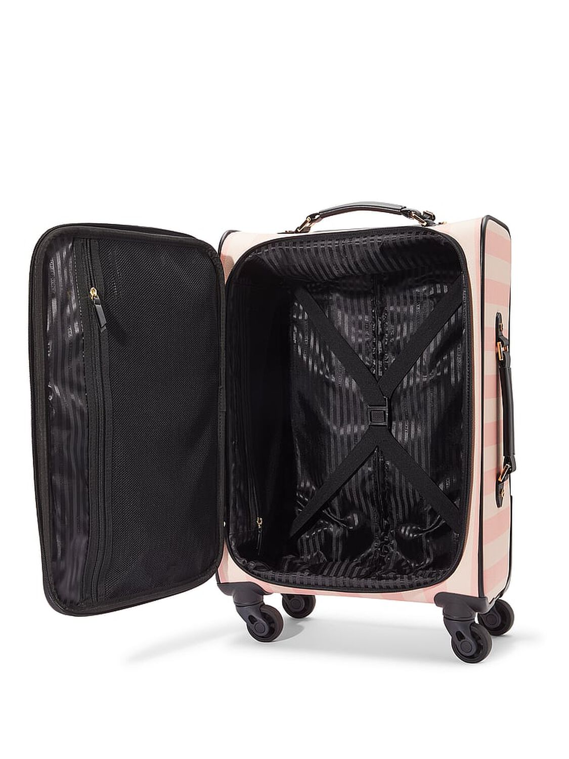 vs Victoria's Secret Carry-On Luggage Heritage Stripe 3 of 4 
