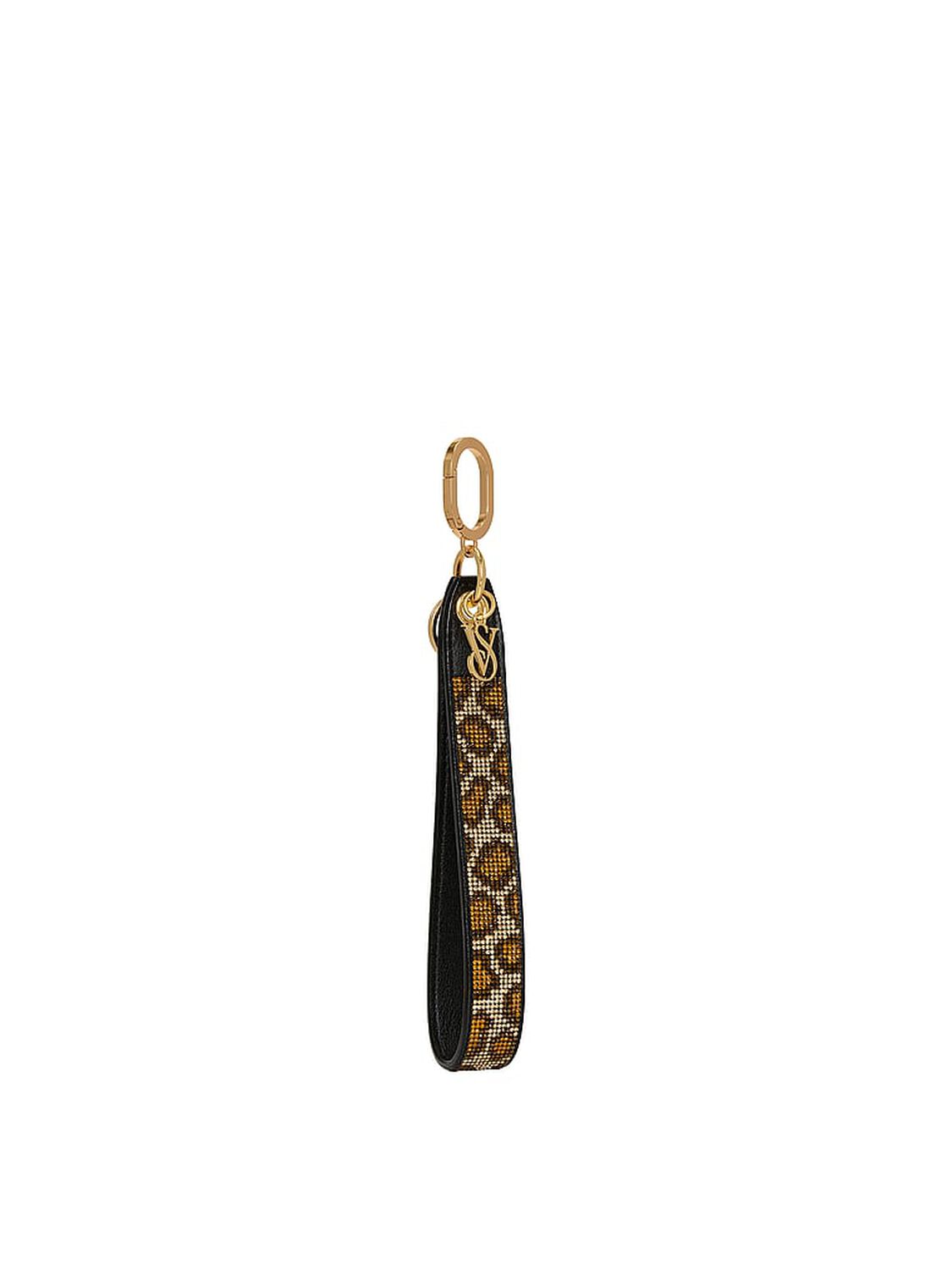 beauty Victoria's Secret Slim Wristlet Strap Keychain Black 1 of 2 