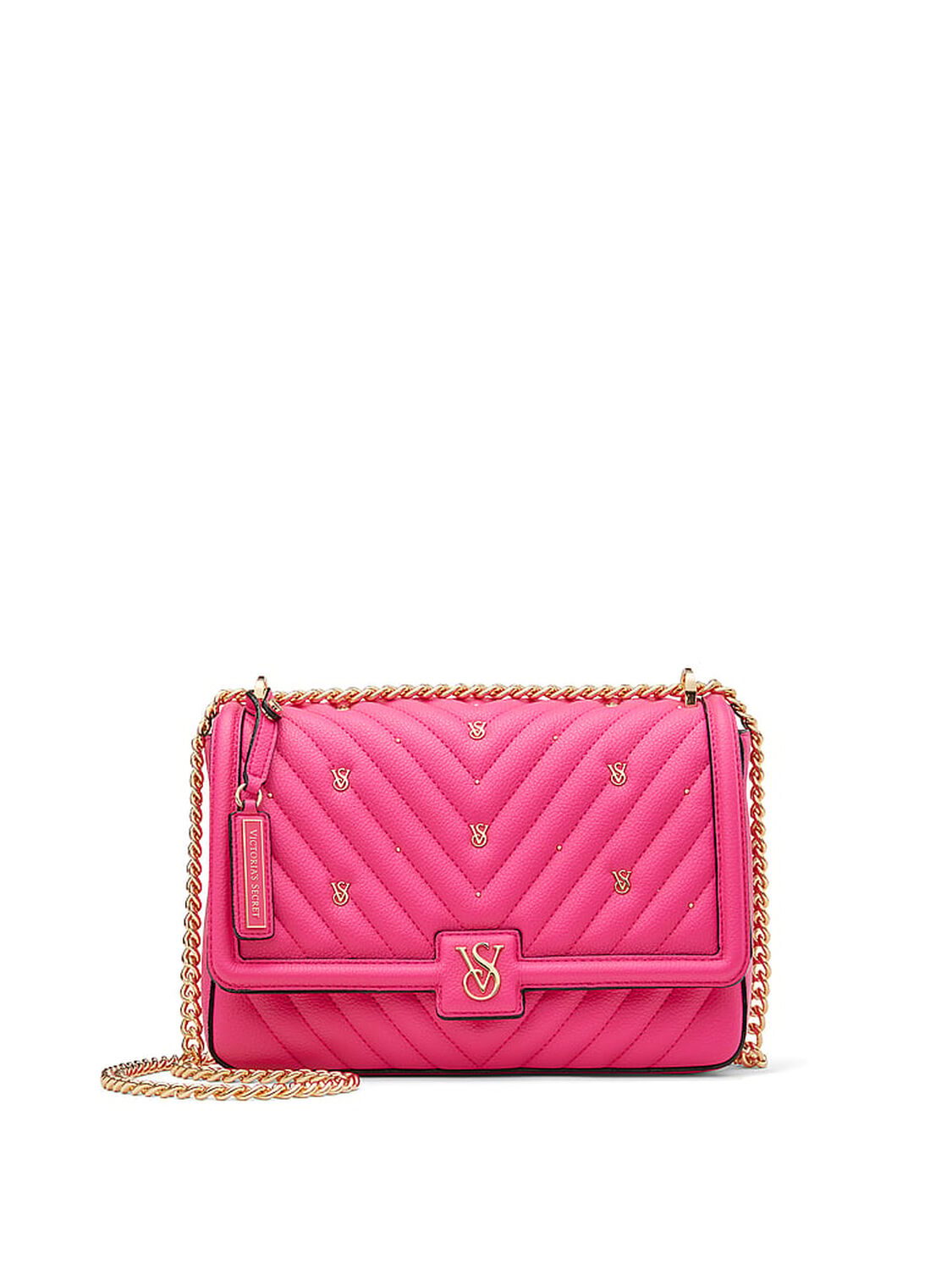 vs Victoria's Secret Medium Crossbody Bag Pink Stud 1 of 3 