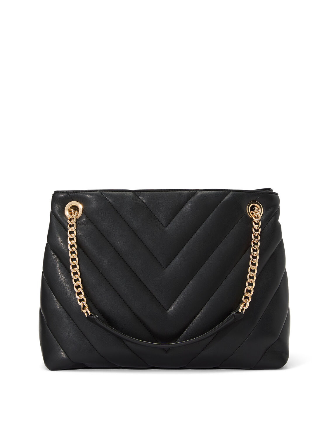 vs Victoria's Secret Slouchy Chain Shoulder Bag Black 1 of 3 