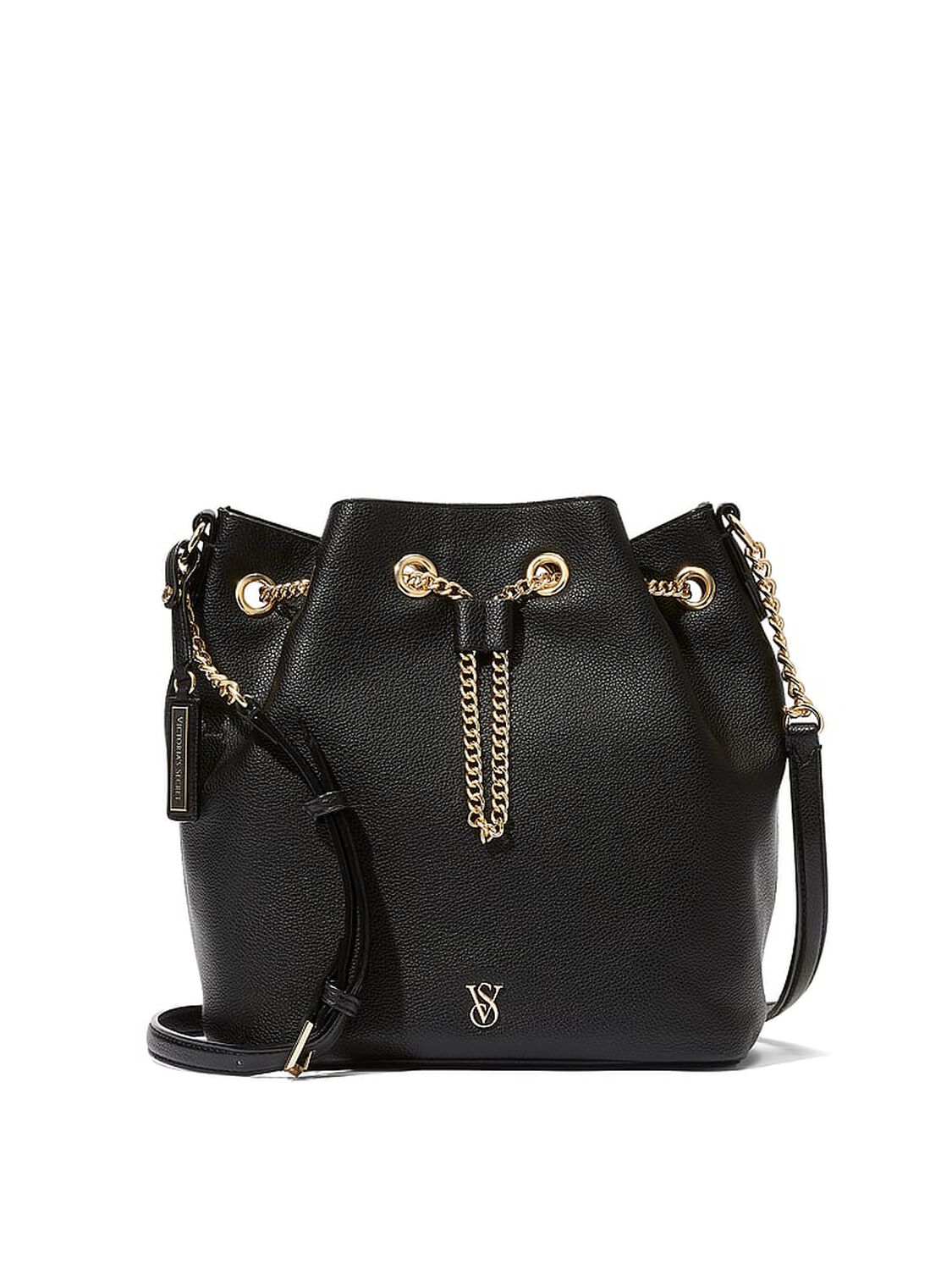 vs Victoria's Secret Bucket Crossbody Bag Black Pebble 1 of 3 