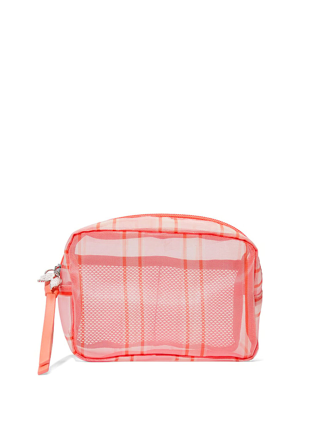 beauty Victoria's Secret Travel Makeup Bag Coral Mesh 1 of 3 