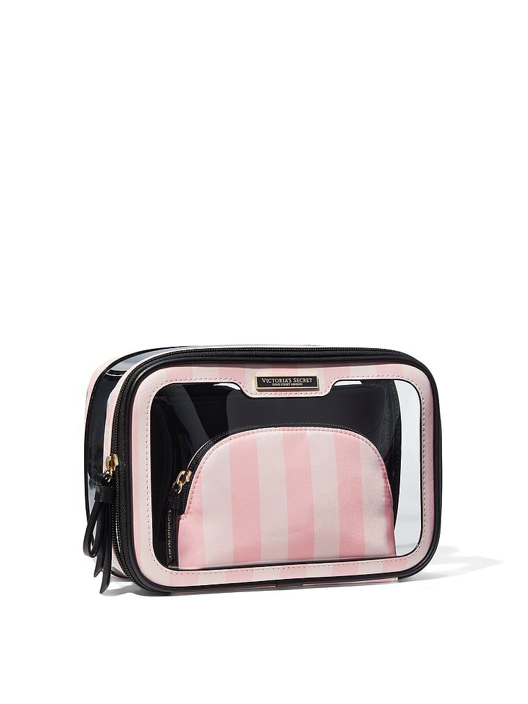 3 Piece Makeup Bag Heritage Stripe One Size Victoria s Secret Australia