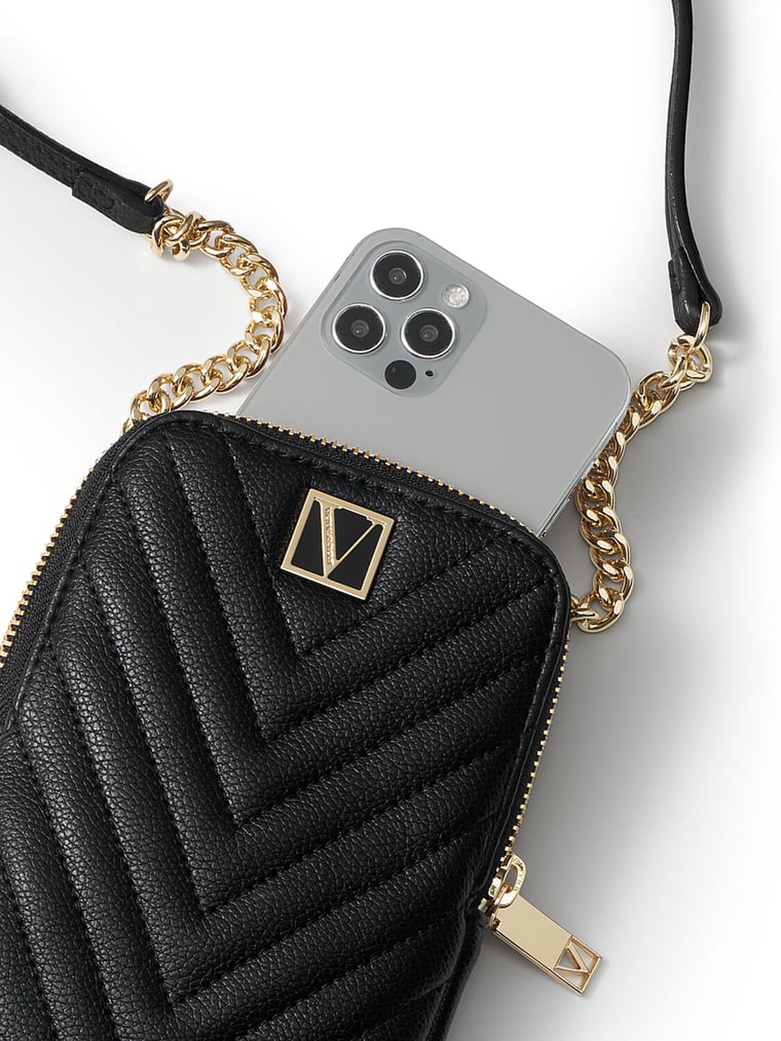 beauty Accessories The Victoria Phone Crossbody Black Lily 2 of 3 