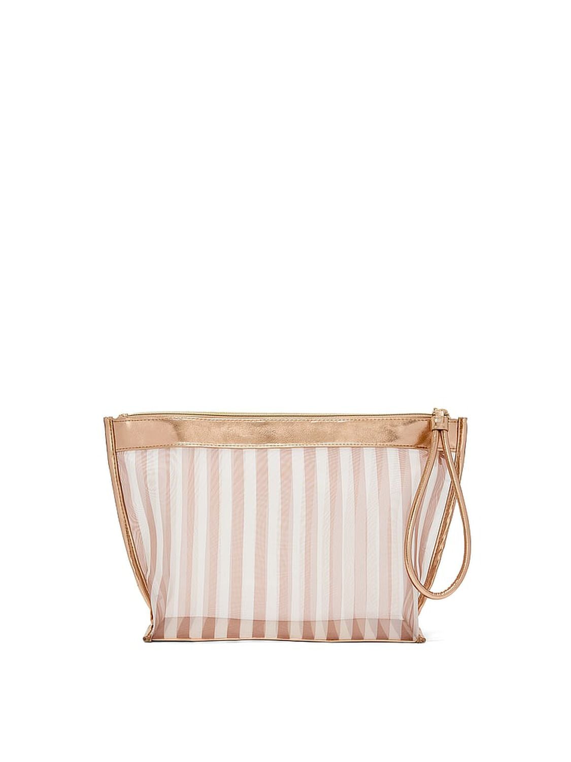 beauty Victoria's Secret Bronze Wristlet Beauty Pouch Natural 2 of 2 
