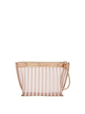 Bronze Wristlet Beauty Pouch