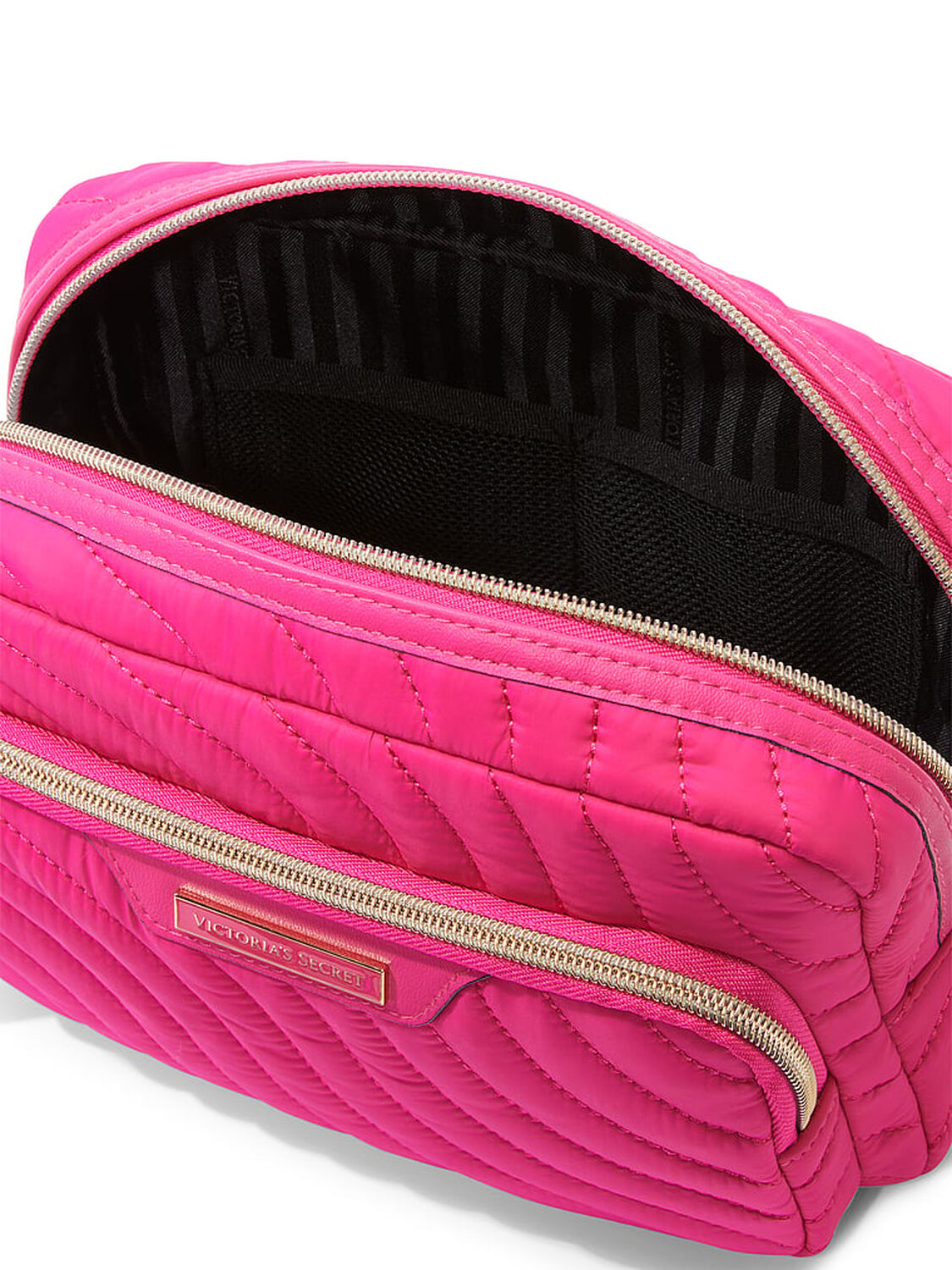 vs Victoria's Secret Travel Makeup Pouch Pink Swirl 3 of 3 