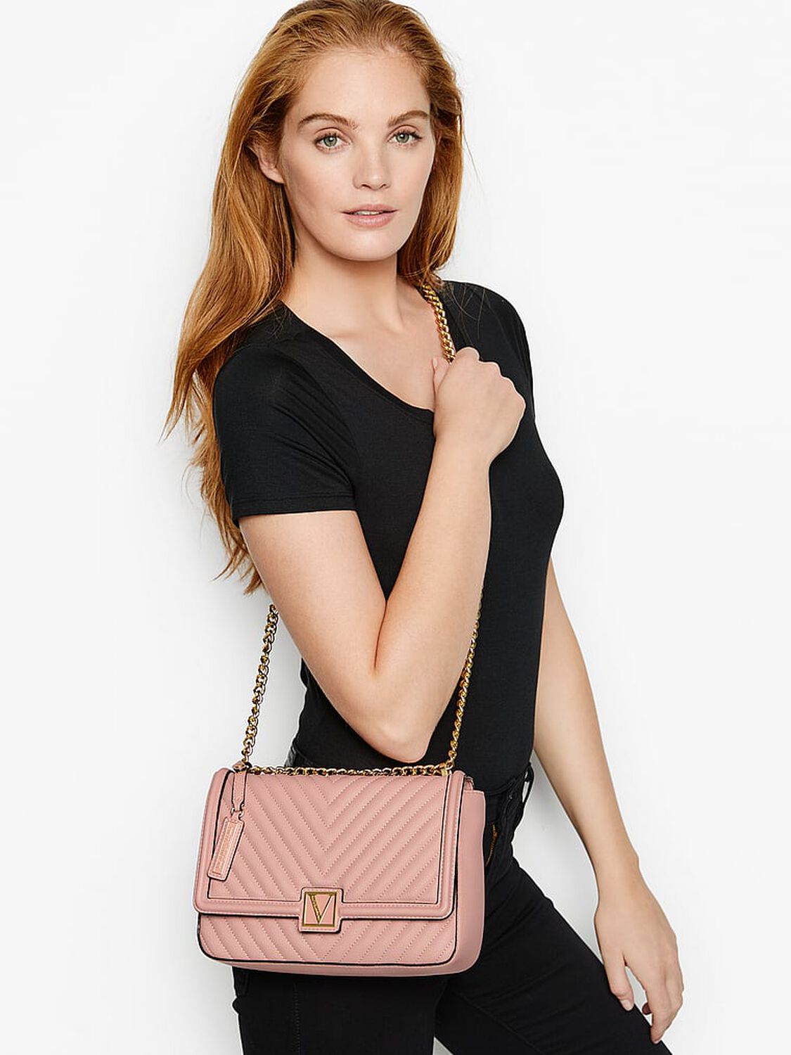 vs Victoria's Secret Medium Crossbody Bag Orchid Blush 4 of 5 