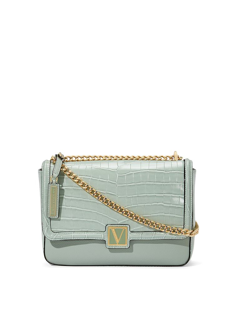 The Victoria Medium Shoulder Bag Palm Croc One Size Victoria s Secret Australia