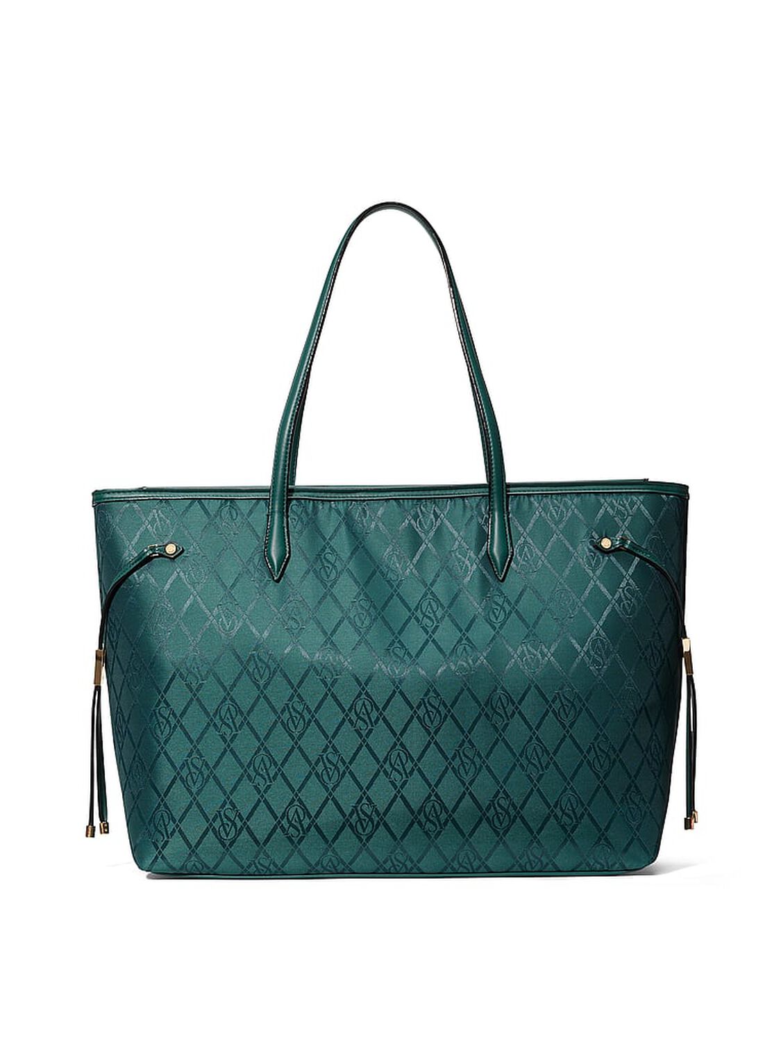 vs Victoria's Secret Large Tote Bag Black Ivy Logo 2 of 4 