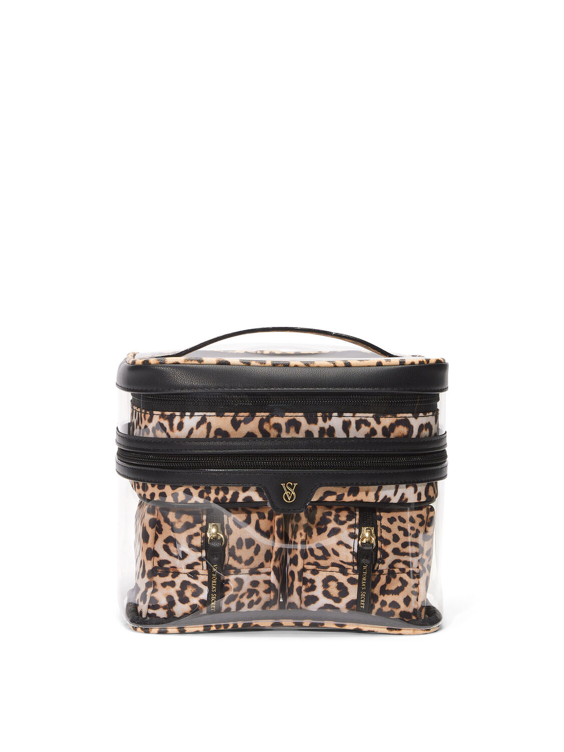 vs Victoria's Secret 4-Piece Makeup Bag Leopard 1 of 3 