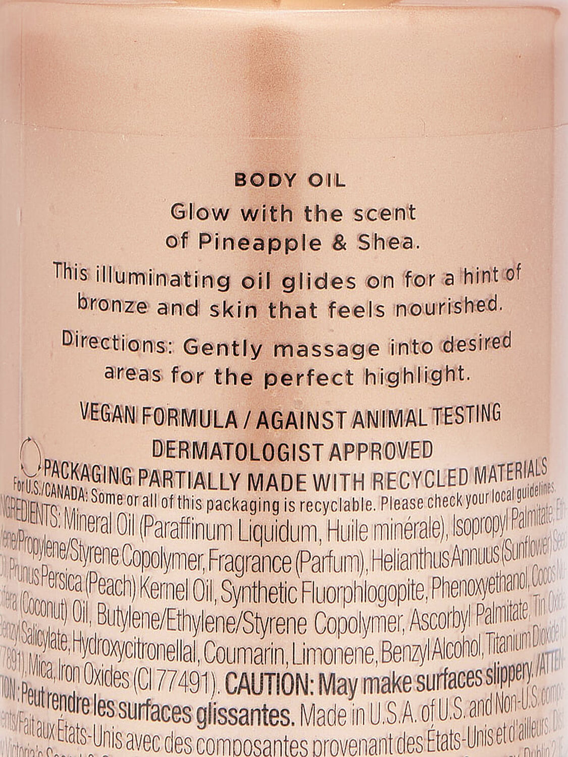 beauty Body Care Pineapple & Shea Glow Highlight Oil Pineapple & Shea 2 of 3 