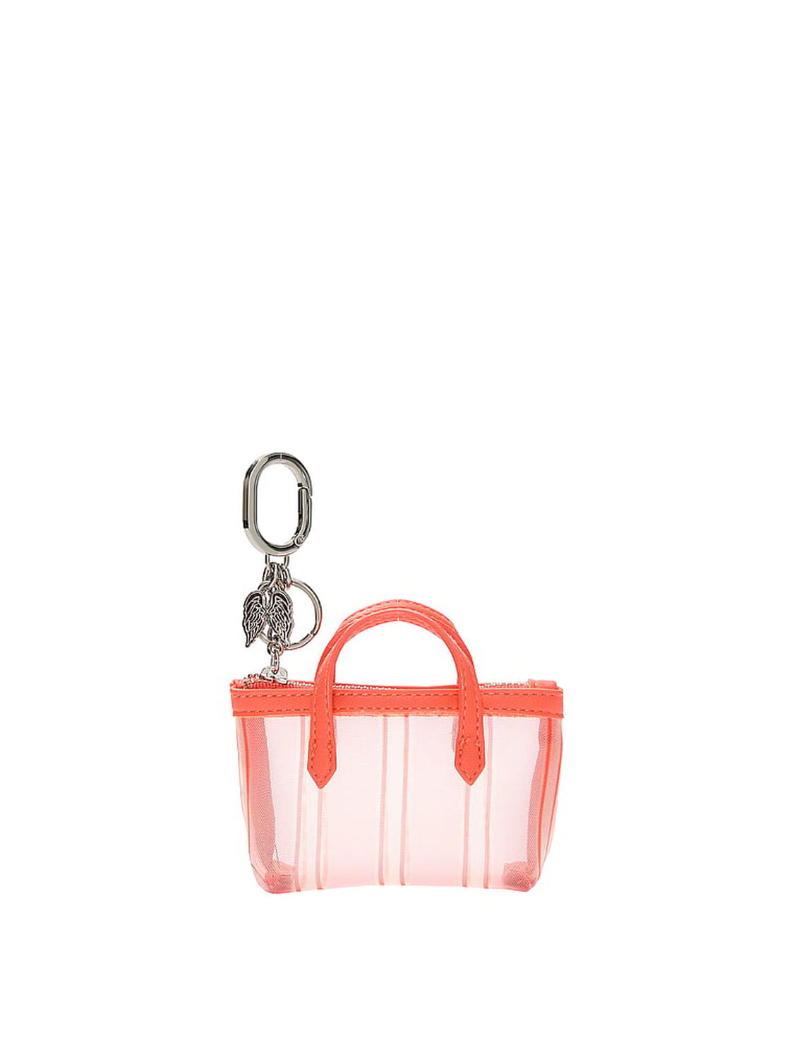 beauty Victoria's Secret Micro Tote Bag Charm Coral Mesh 1 of 2 