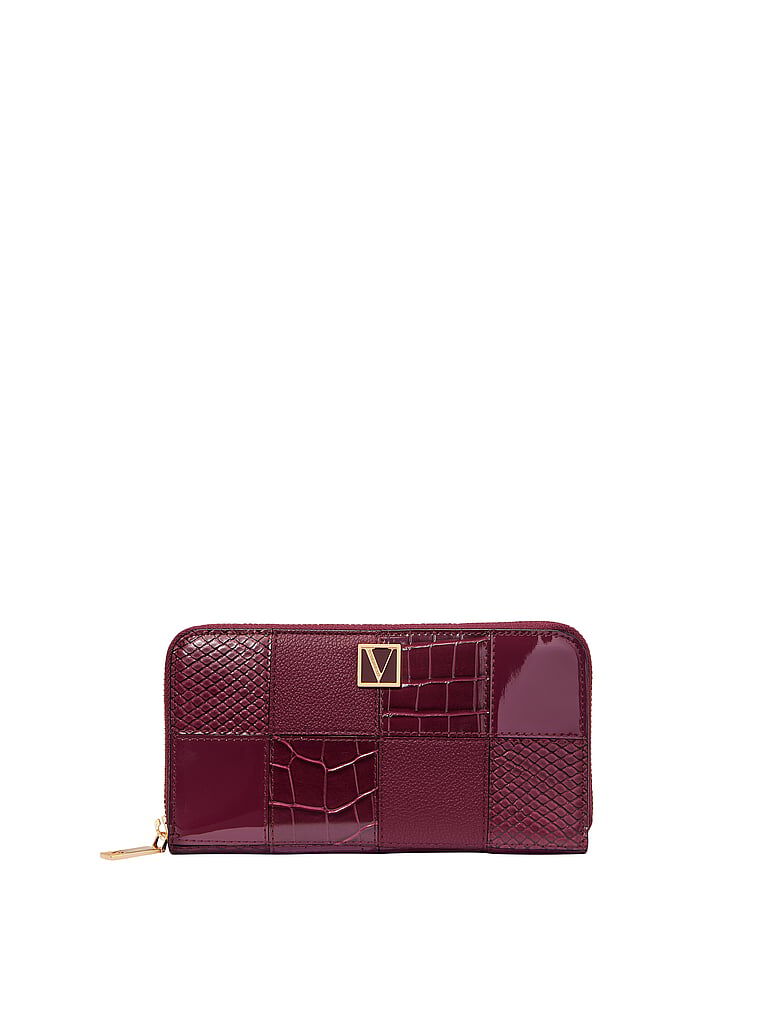 The Victoria Wallet Bordeaux Patchwork One Size Victoria s Secret Australia
