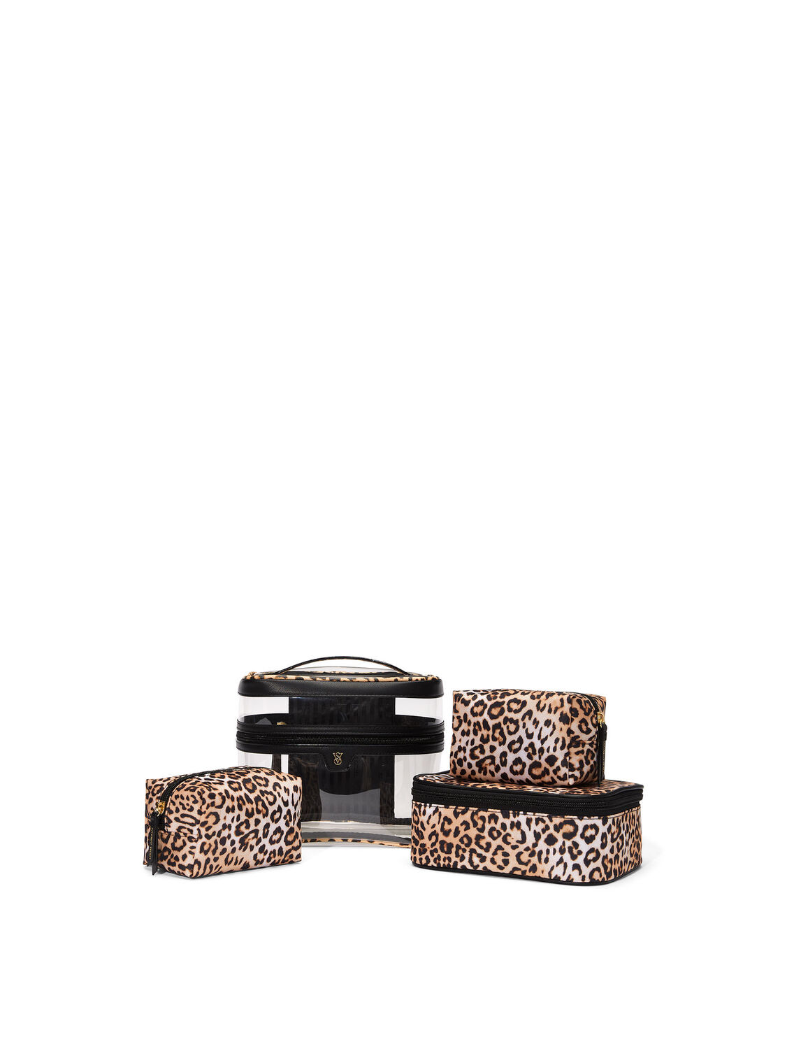 vs Victoria's Secret 4-Piece Makeup Bag Leopard 3 of 3 