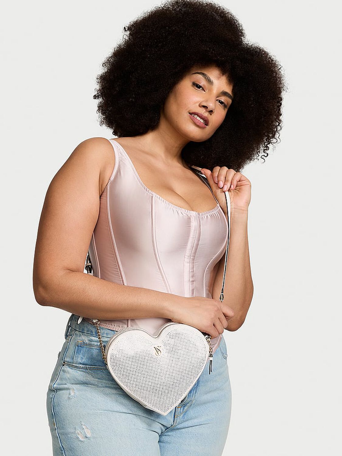 vs Victoria's Secret Heart Crossbody Bag Bridal 3 of 4 