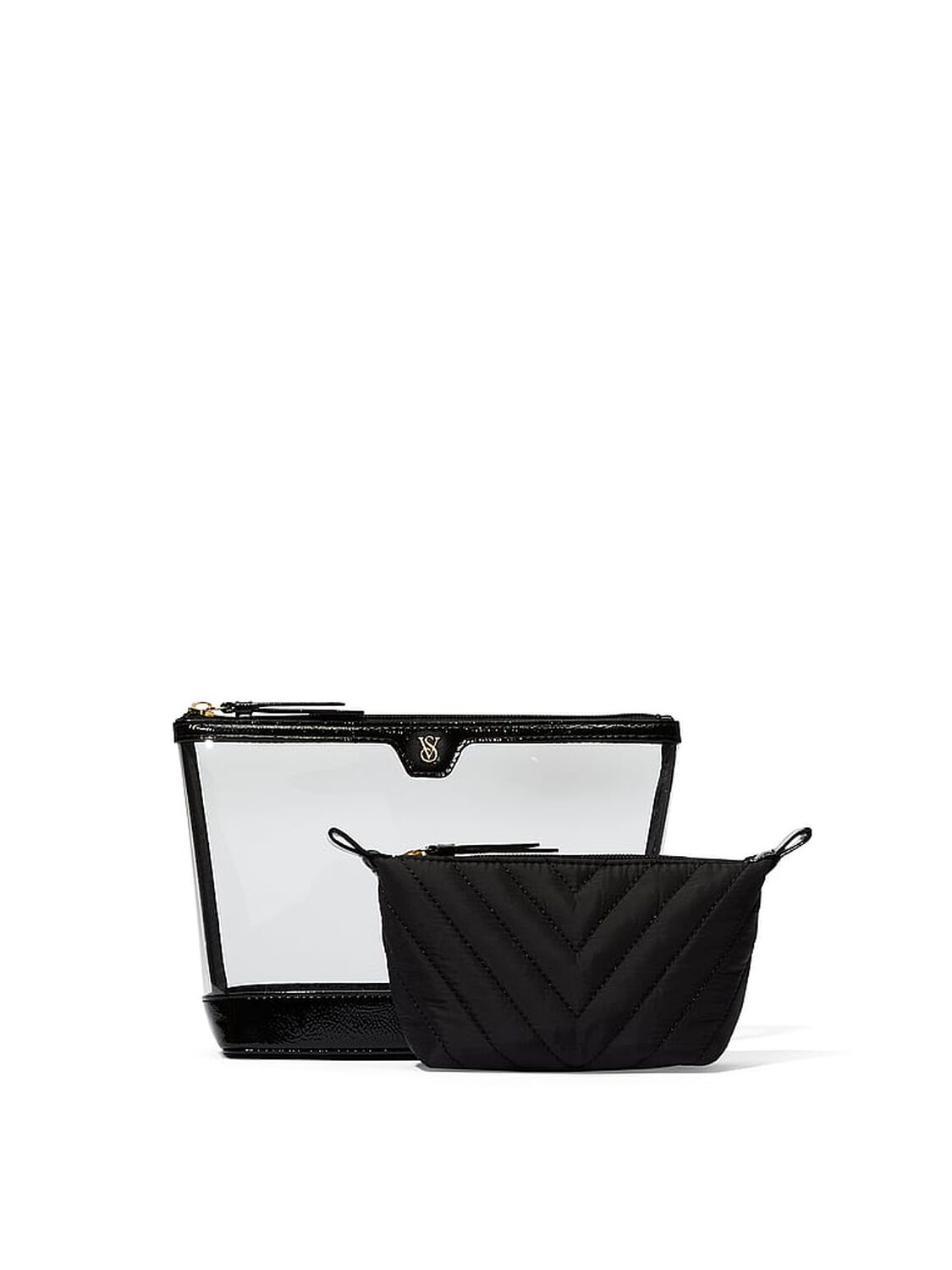 vs Victoria's Secret 2-Piece Makeup Bag Black 2 of 2 