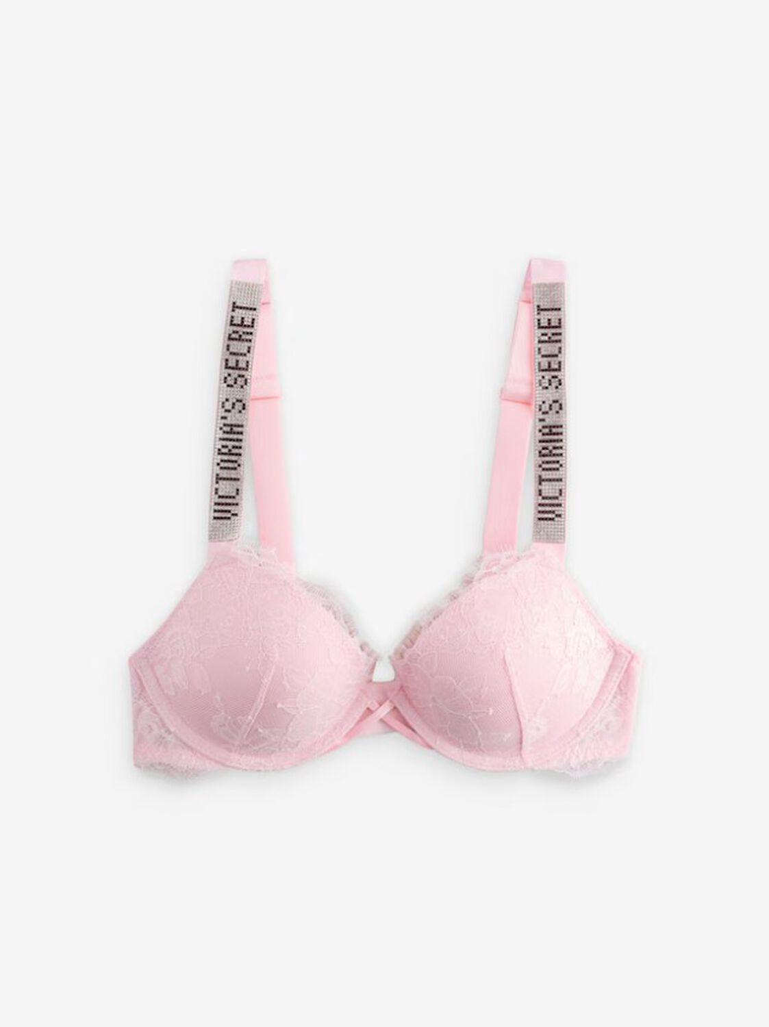 vs Very Sexy Shine Strap Lace Push-Up Bra Angel Pink 1 of 1 