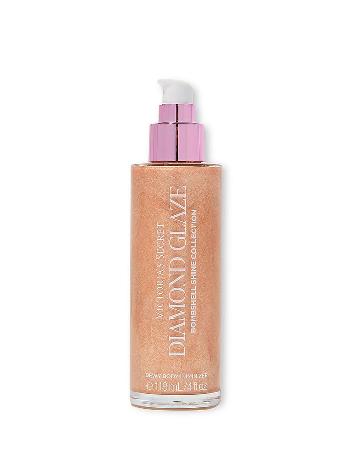 vs Bombshell Shine Bombshell Shine Diamond Glaze Dewy Body Luminizer Molten Rose 2 of 2 