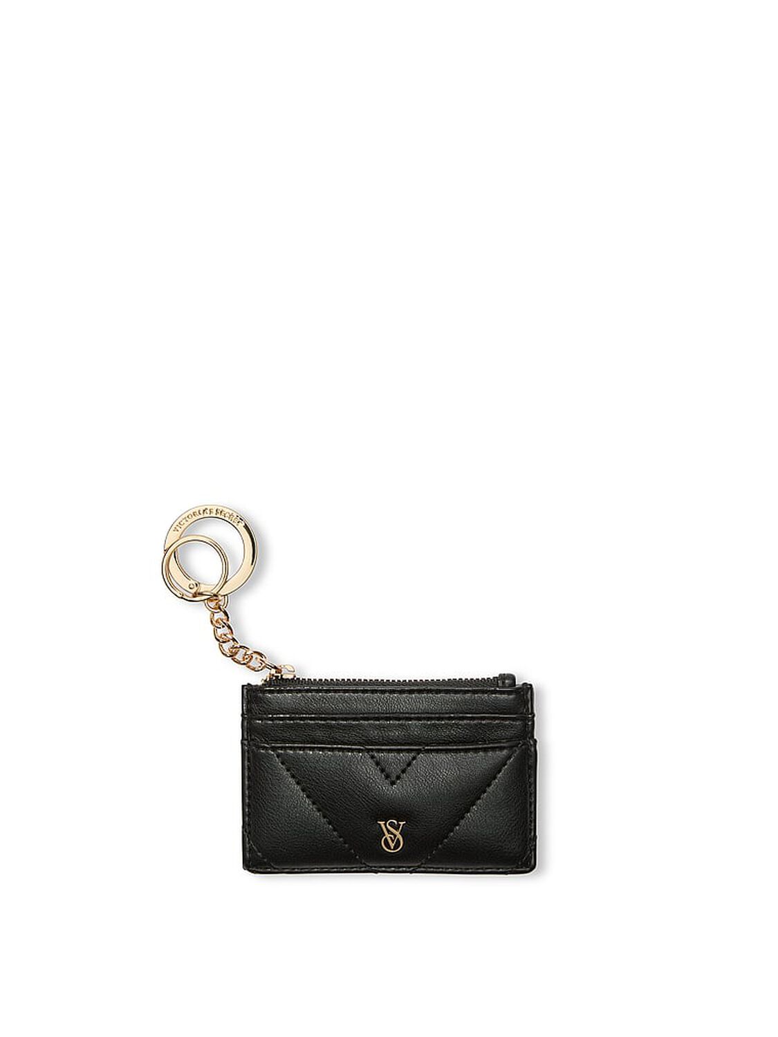 vs Victoria's Secret Card Holder Keychain Black 1 of 3 