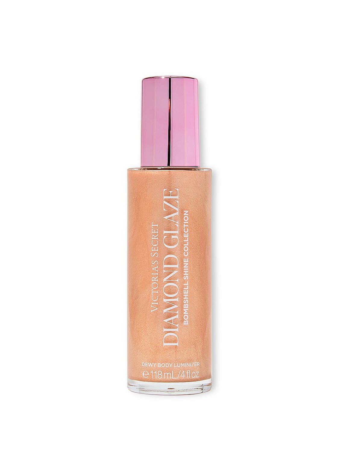 vs Bombshell Shine Bombshell Shine Diamond Glaze Dewy Body Luminizer Molten Rose 1 of 2 
