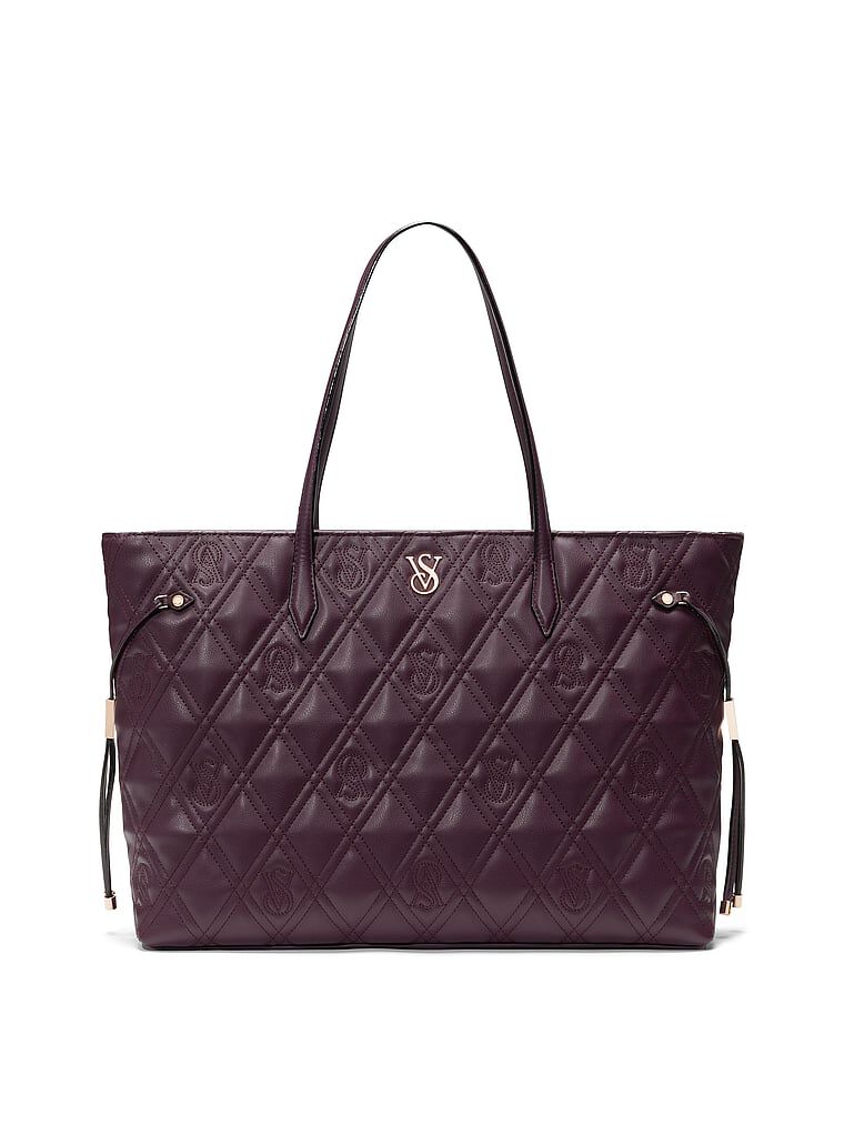 The Victoria Carryall Tote Embossed Monogram One Size Victoria s Secret Australia