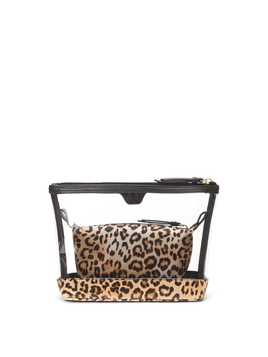 vs Victoria's Secret 2-Piece Makeup Bag Leopard 1 of 3 
