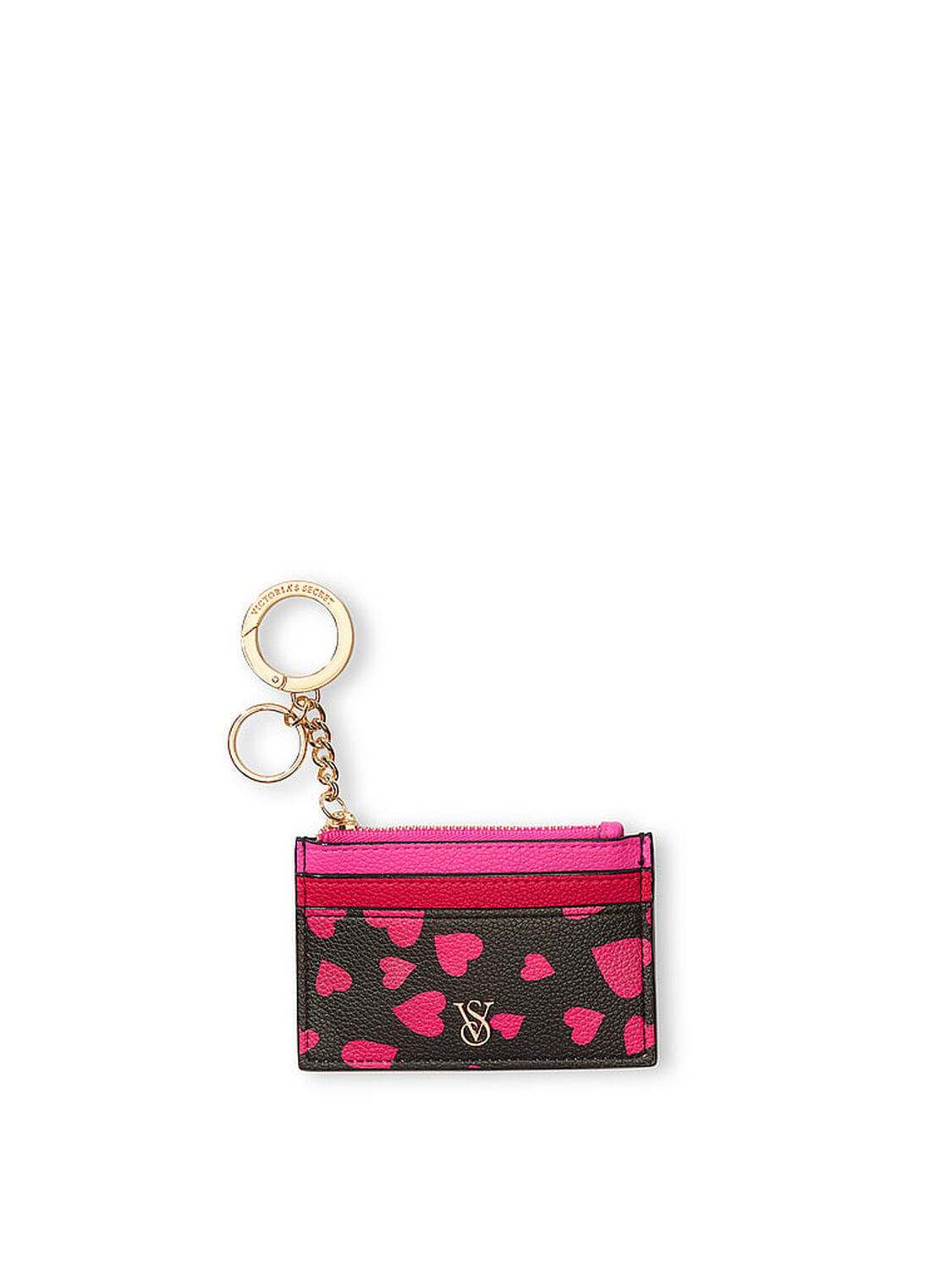 vs Victoria's Secret Card Case Keychain Hearts 1 of 2 