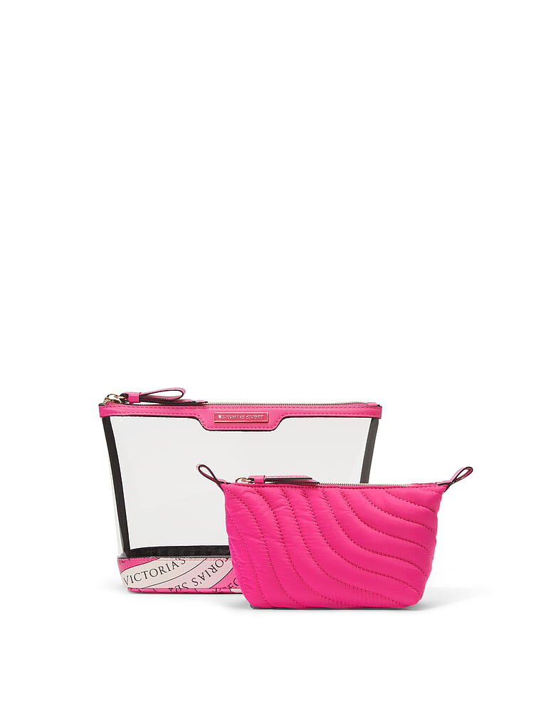 2 Piece Makeup Bag Pink Swirl One Size Victoria s Secret Australia
