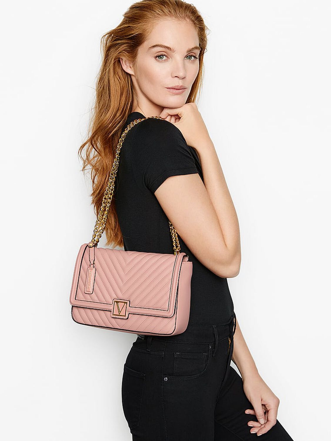 vs Victoria's Secret Medium Crossbody Bag Orchid Blush 3 of 5 