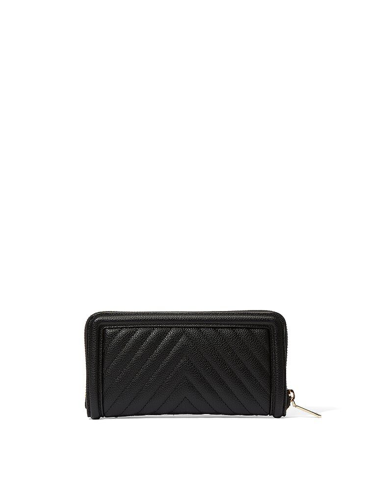 Large Wallet with Zip Black One Size | Victoria's Secret