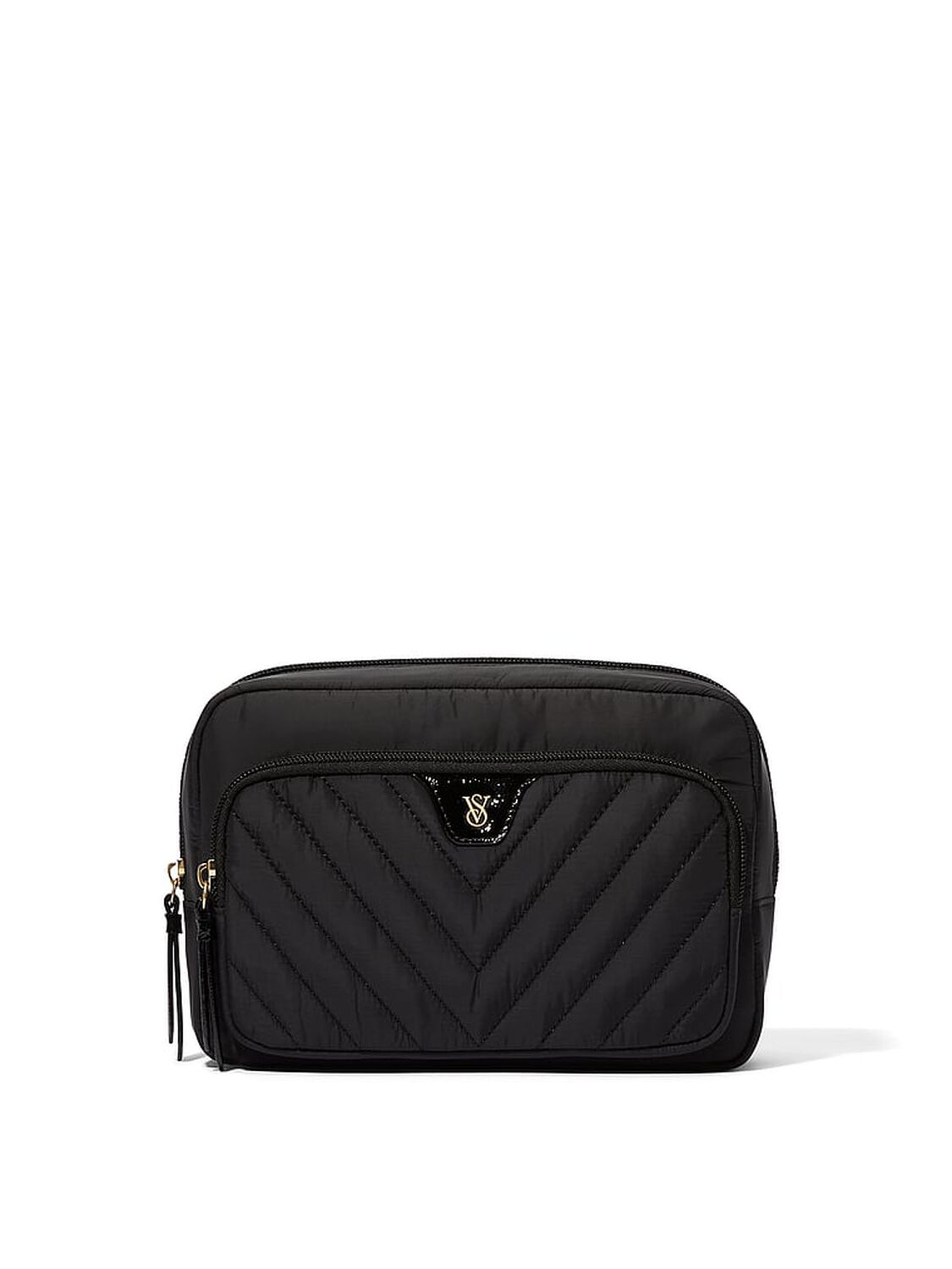 vs Victoria's Secret Travel Makeup Pouch Black 1 of 2 