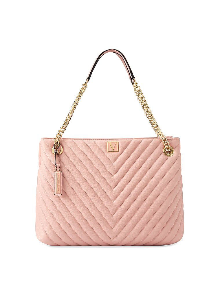 Chain Shoulder Tote Bag Orchid Blush One Size Victoria s Secret Australia