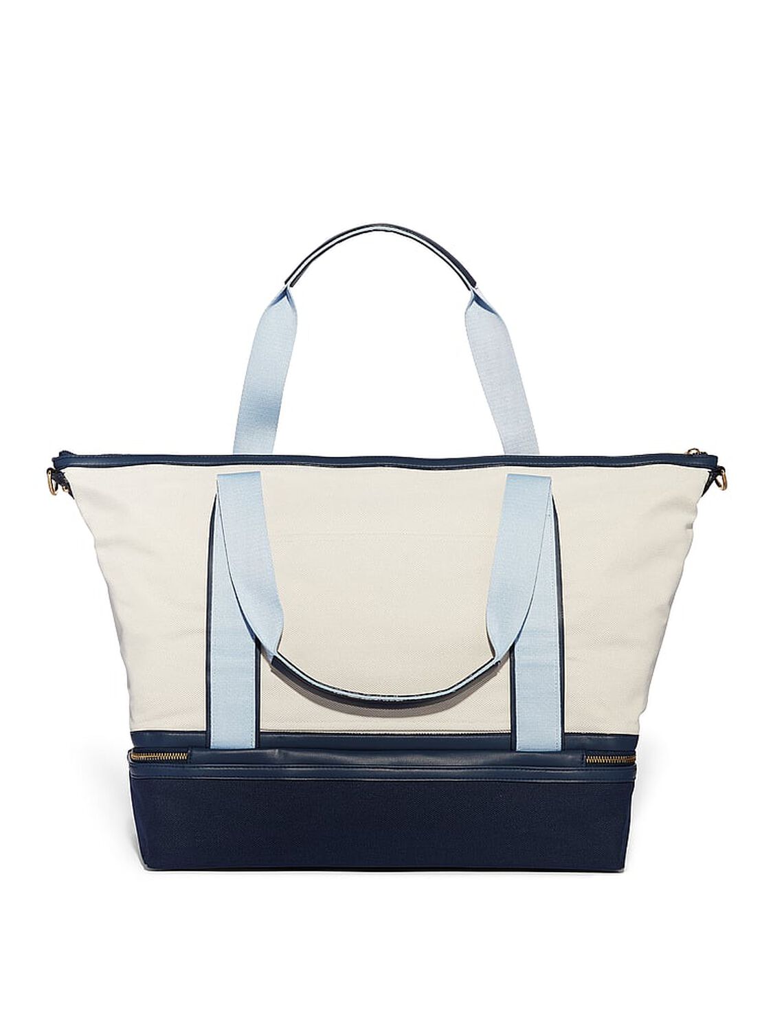 vs Victoria's Secret Weekender Bag Blue Colorblock 2 of 3 