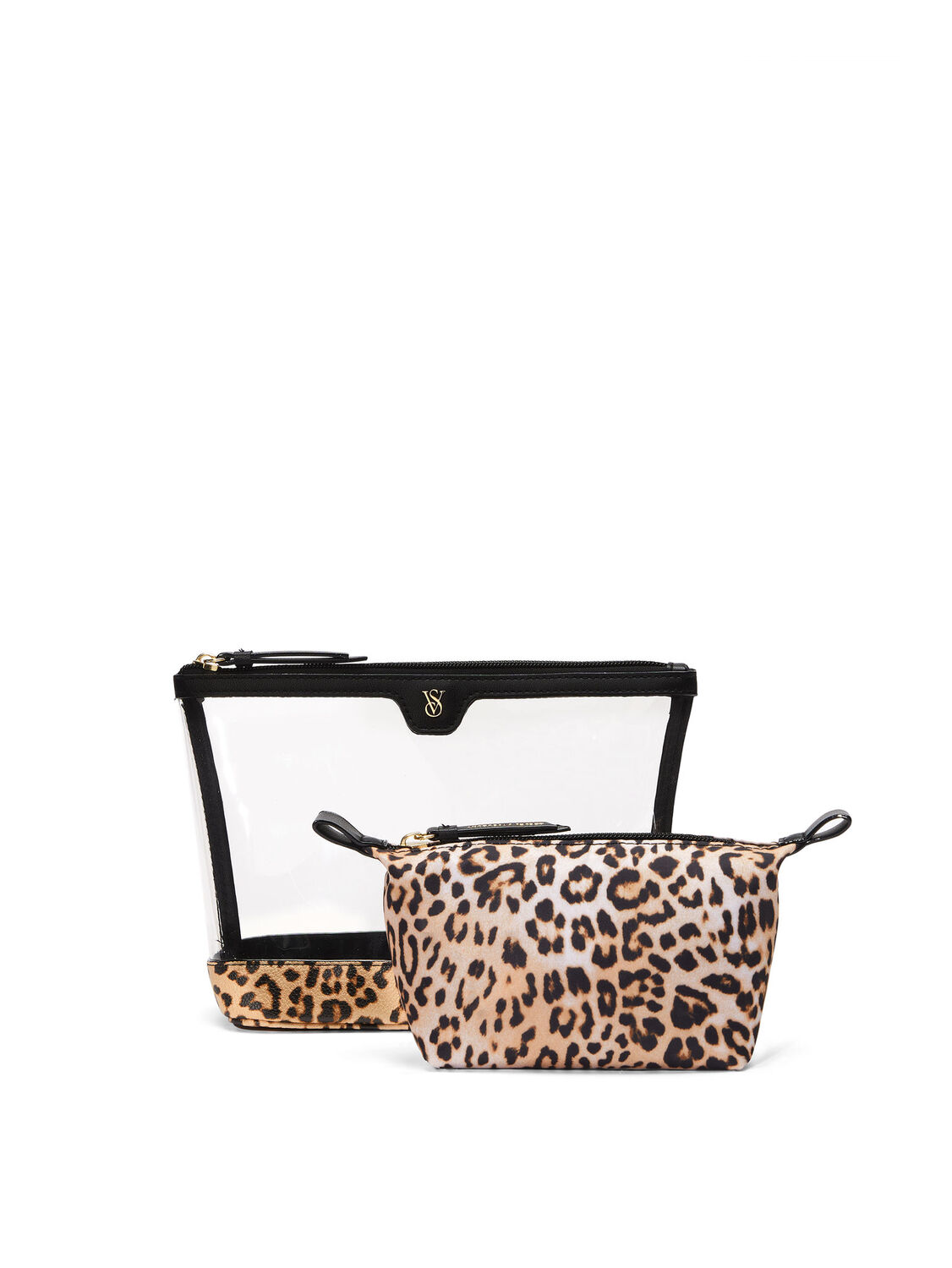 vs Victoria's Secret 2-Piece Makeup Bag Leopard 2 of 3 