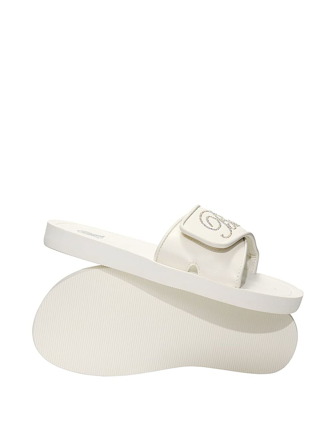 vs Victoria's Secret Bridal Slide Sandals Coconut White 2 of 2 