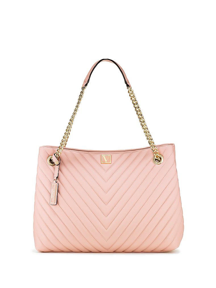 Chain Shoulder Tote Bag Orchid Blush One Size Victoria s Secret Australia