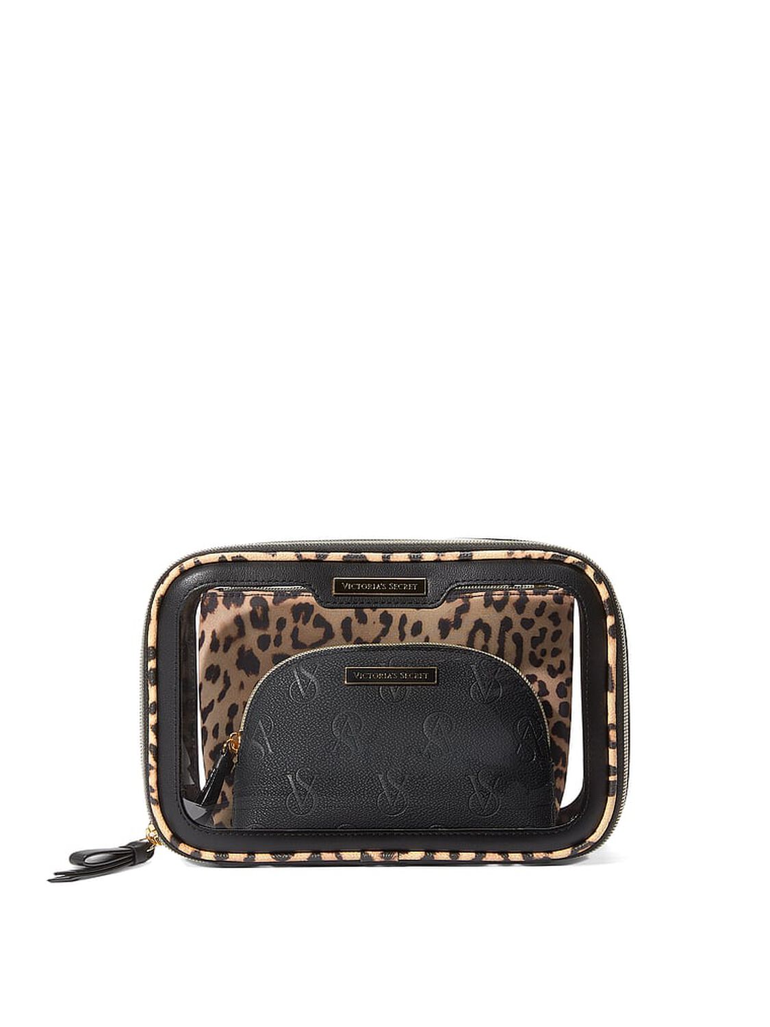 vs Victoria's Secret Beauty-To-Go Bag Trio Luxe Leopard 1 of 3 