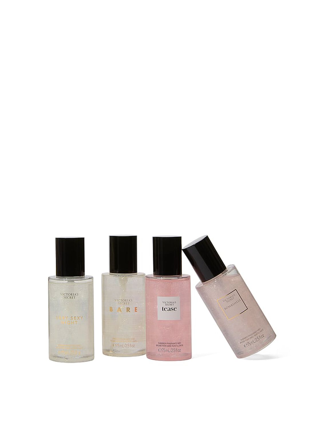 beauty Fine Fragrance Mini Shimmer Fine Fragrance Mist 4-Piece Gift Set 1 of 2 