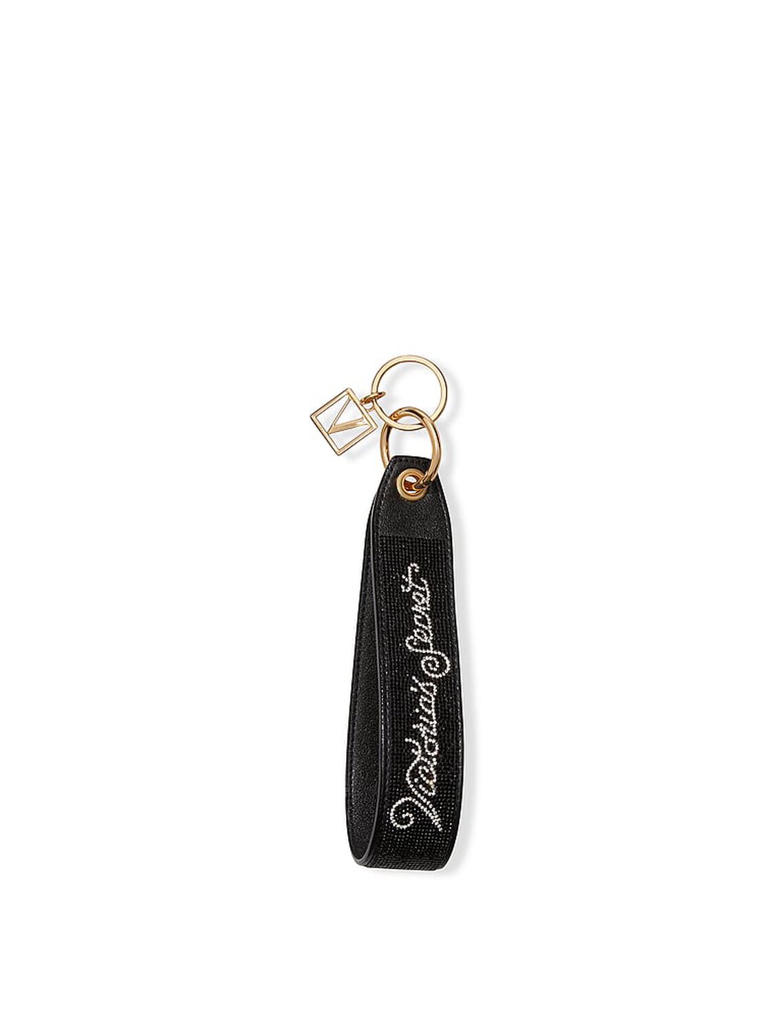 vs Victoria's Secret Wristlet Strap Keychain Sparkle Logo 1 of 1 