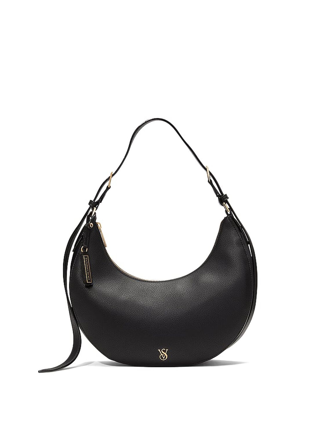 vs Victoria's Secret Crescent Curve Shoulder Bag Black Pebble 1 of 3 
