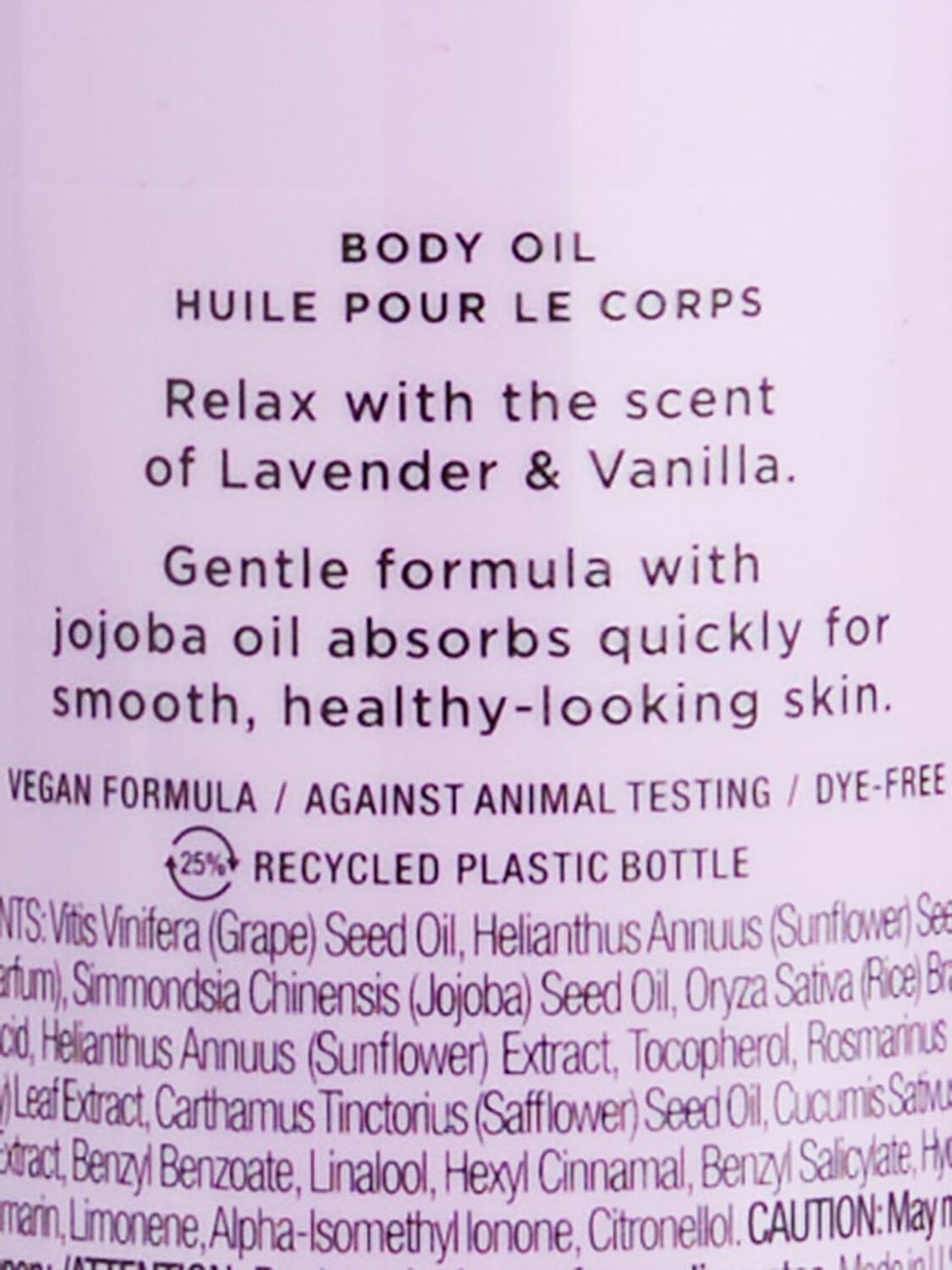 beauty Body Care Lavender & Vanilla Body Oil Lavender & Vanilla 2 of 5 