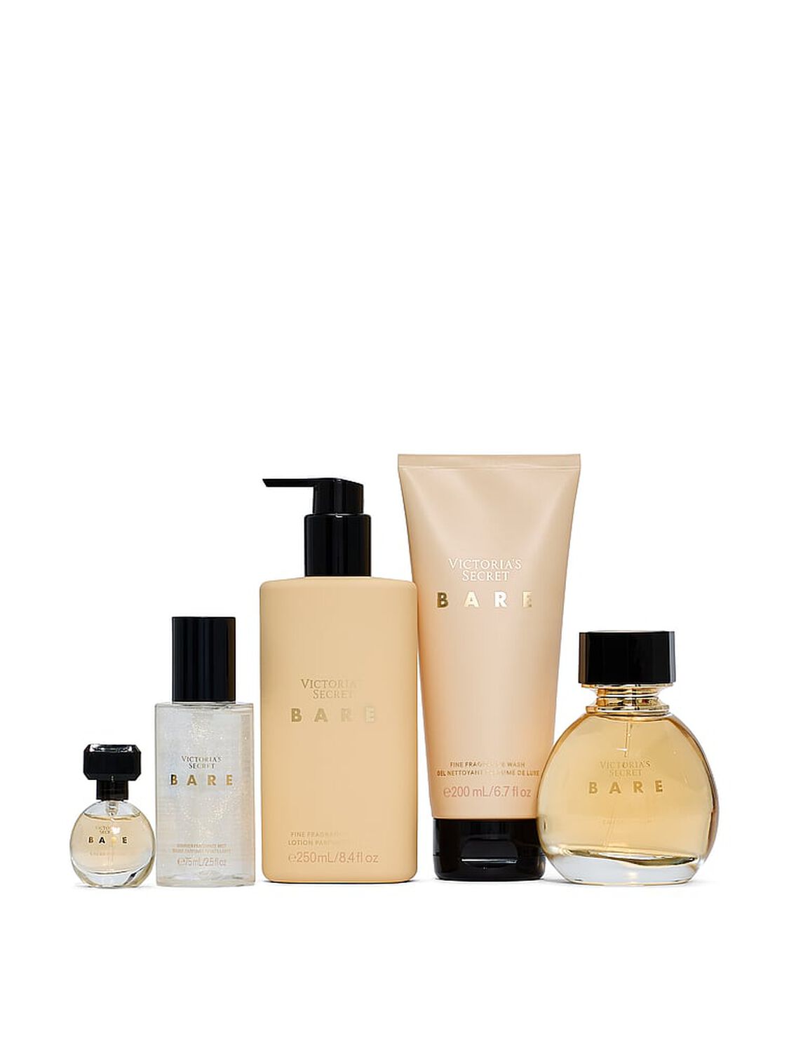 beauty Fine Fragrance Bare 5-Piece Fragrance Gift Set 1 of 2 
