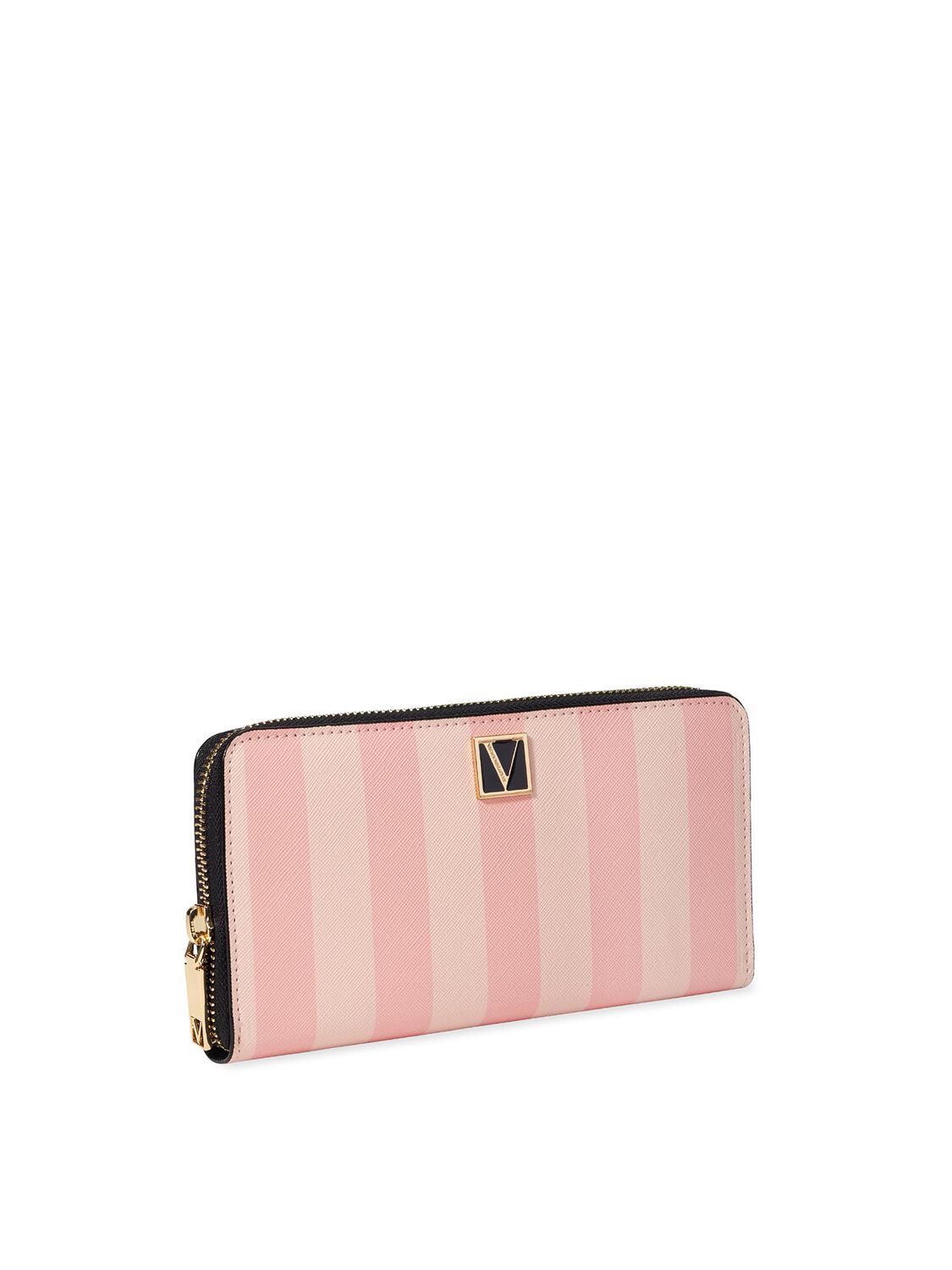 vs Victoria's Secret The Victoria Wallet Pink Stripe 2 of 3 
