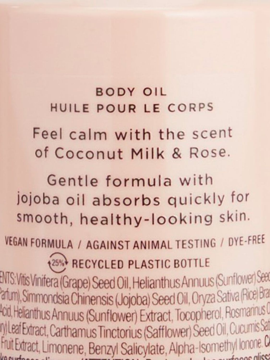 beauty Body Care Coconut Milk & Rose Body Oil Coconut Milk & Rose 2 of 3 